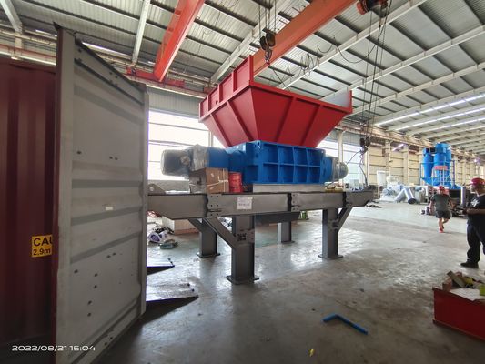 Máquina de trituración de papel industrial para desechos de cartón de 8000 kg