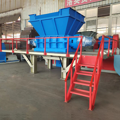 Máquina de trituración de hierro y chatarra de acero de 110kW para trituración de dos ejes
