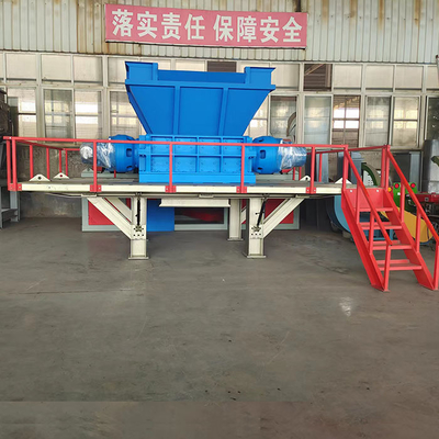 Máquina de trituración de hierro y chatarra de acero de 110kW para trituración de dos ejes