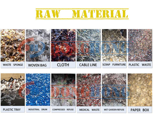 CE Solución de reciclaje de residuos MSW Pulpa de papel como producto final para la gestión de residuos domésticos