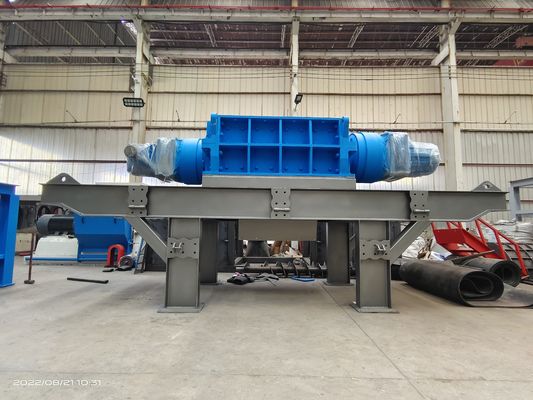 8000KG de peso de acero inoxidable trituradoras de chatarra de metal con máquina trituradora de transporte