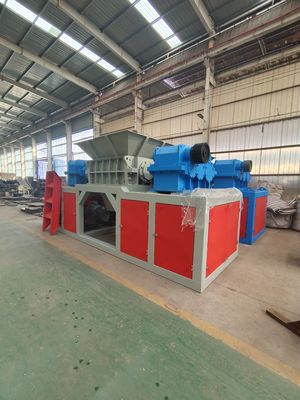 Acero carbono doble rotor triturador 8000KG peso personalizable para varias industrias