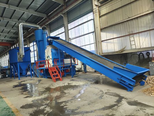 Cuadro Hijabbucket y Madera 8000 KG Función Kaftanul grande reciclaje de residuos de plástico Cusher