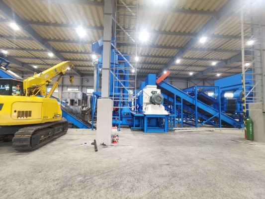 Máquina de trituración de madera/ metal/ caucho/ plástico/ cartón de 90KW con cuchillo de cuchillo de caja de cámara