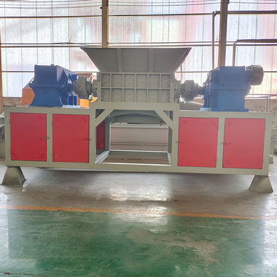 Trituradora de metales de chatarra industrial de doble eje para el reciclaje de aluminio de alto nivel de seguridad