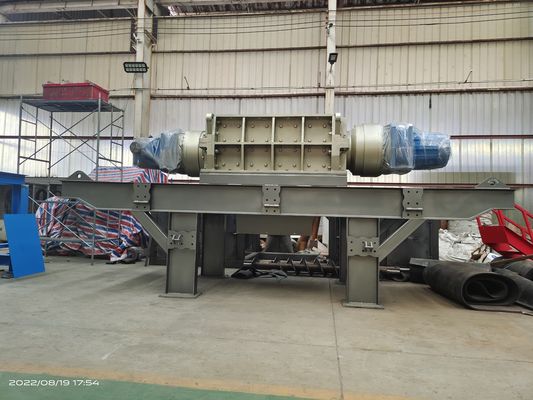 8000KG Peso de cuatro ejes triturador de papel industrial de desecho para tiendas de materiales de construcción