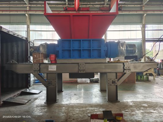 Potente trituradora de dos ejes de 110 kW para electrodomésticos multifuncionales