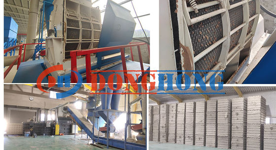 Alta productividad 6000 kg Producción de leña en polvo para piensos Trituradora de metales trituradora de residuos de construcción trituradora de neumáticos de automóviles trituradora de doble eje