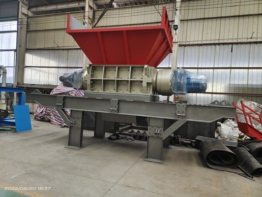 Tiendas de alimentos y bebidas Trituradora de doble eje para chatarra de metal neumáticos de automóviles de plástico y hierro