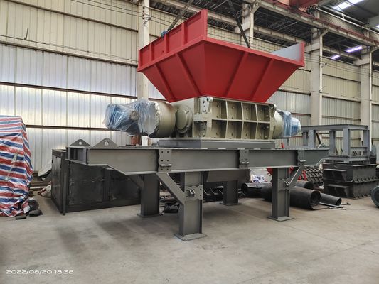 Tiendas de alimentos y bebidas Trituradora de doble eje para chatarra de metal neumáticos de automóviles de plástico y hierro