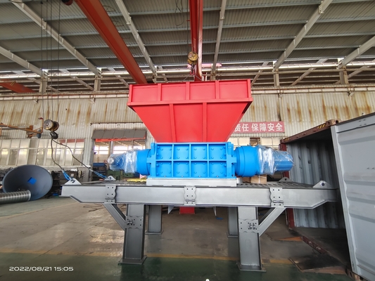 Trituradora de residuos de cáscara de coco de 110kW para triturar plástico de hierro grande y pequeño