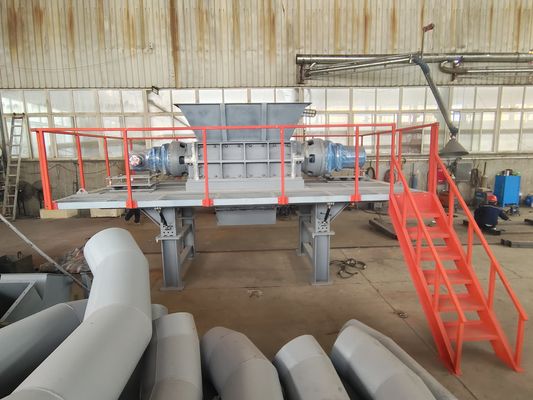 Trituradora de paja de doble eje personalizada de alta capacidad para equipos de cría agrícola