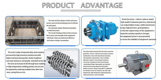 Línea de producción de trituradoras grandes multifuncionales para triturar y reciclar chatarra de acero