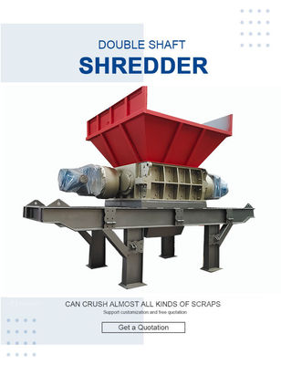 Trituradora de árbol vertical de 110kW para triturar muebles de chatarra y necesidades diarias