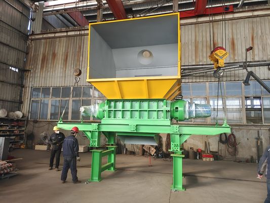 110kW de potencia Doble eje trituradora de chatarra de aluminio versátil y duradera para el trituración